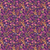 Algodón estampado BIBURY Violeta / Amarillo
